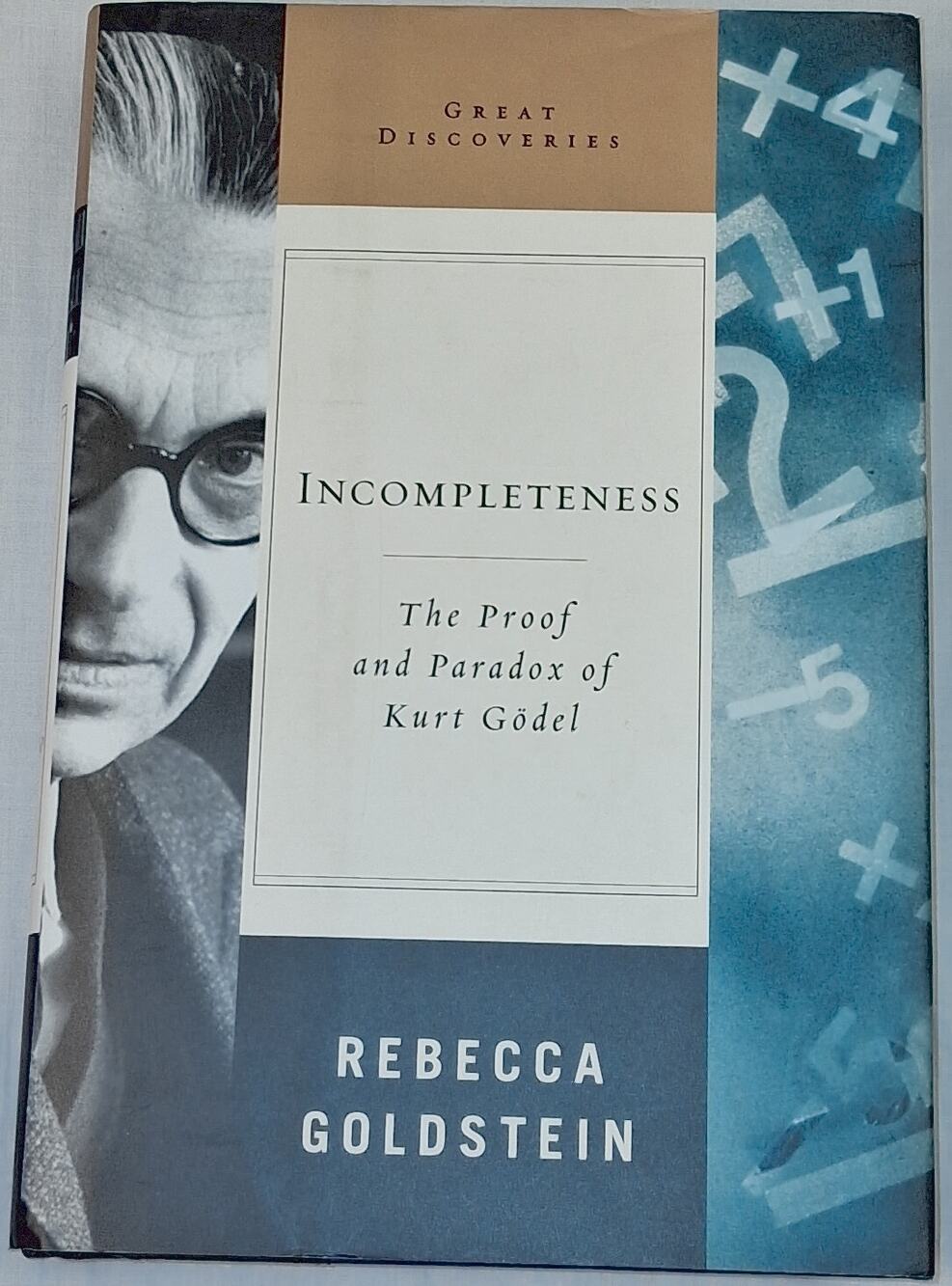Incompleteness: The Proof and Paradox of Kurt Godel Goldstein 1st ed Hardcover